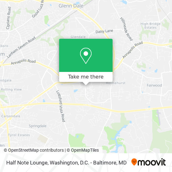 Half Note Lounge map