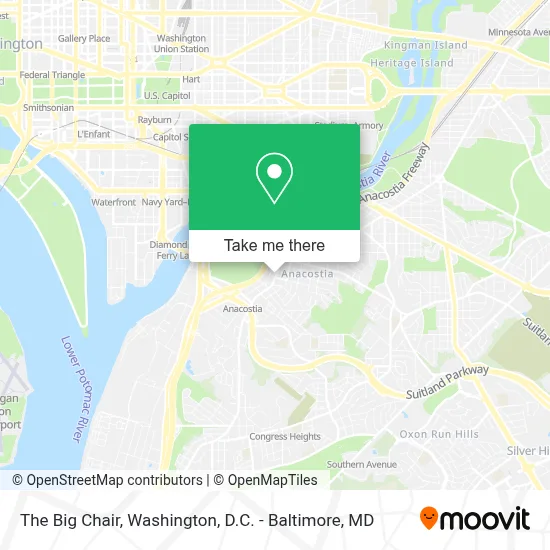The Big Chair map