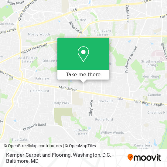 Kemper Carpet and Flooring map