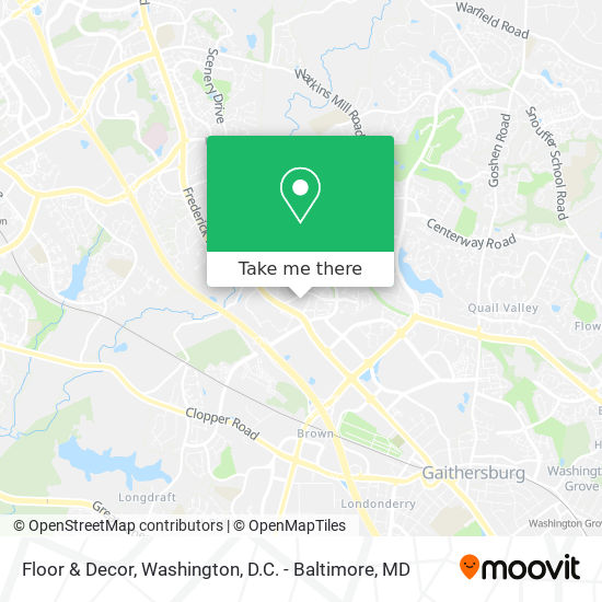 How to get to Floor & Decor in Gaithersburg by Bus, Metro or Train?