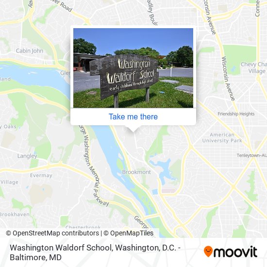 Washington Waldorf School map