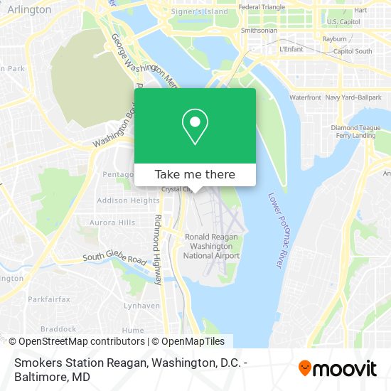 Mapa de Smokers Station Reagan