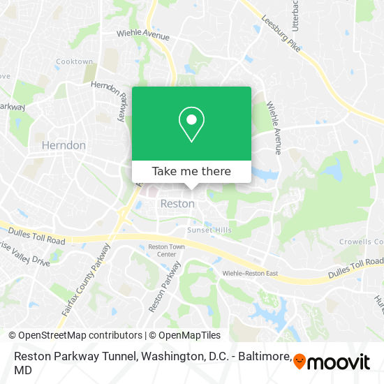 Mapa de Reston Parkway Tunnel