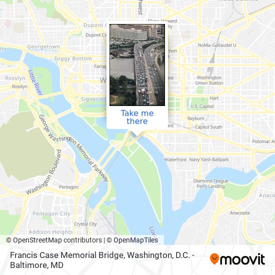 Francis Case Memorial Bridge map