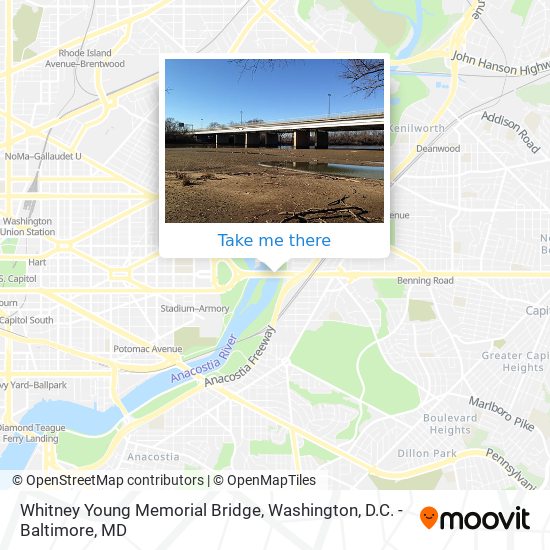 Whitney Young Memorial Bridge map