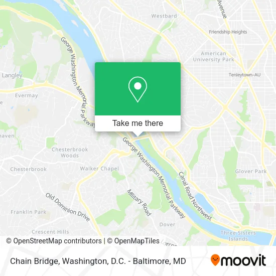 Chain Bridge map