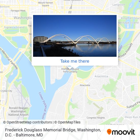 Mapa de Frederick Douglass Memorial Bridge