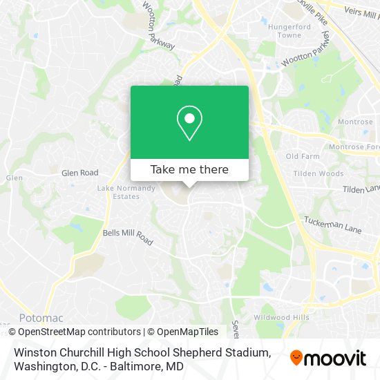 Winston Churchill High School Shepherd Stadium map