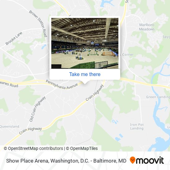 Mapa de Show Place Arena