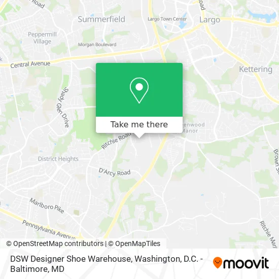 Mapa de DSW Designer Shoe Warehouse