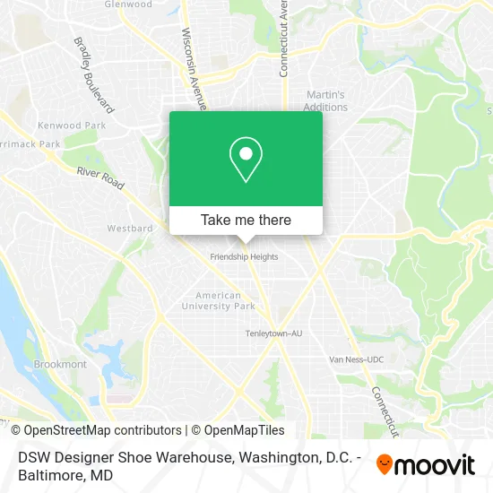 DSW Designer Shoe Warehouse map