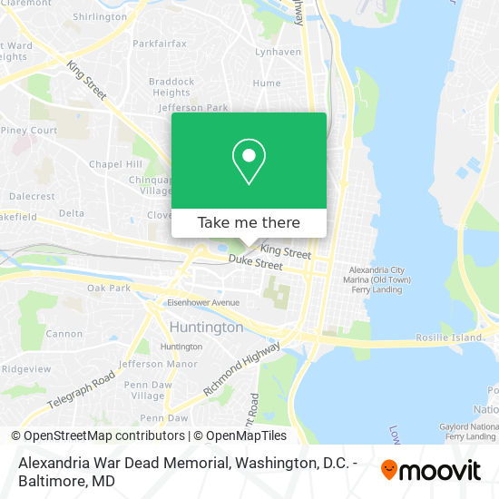 Mapa de Alexandria War Dead Memorial