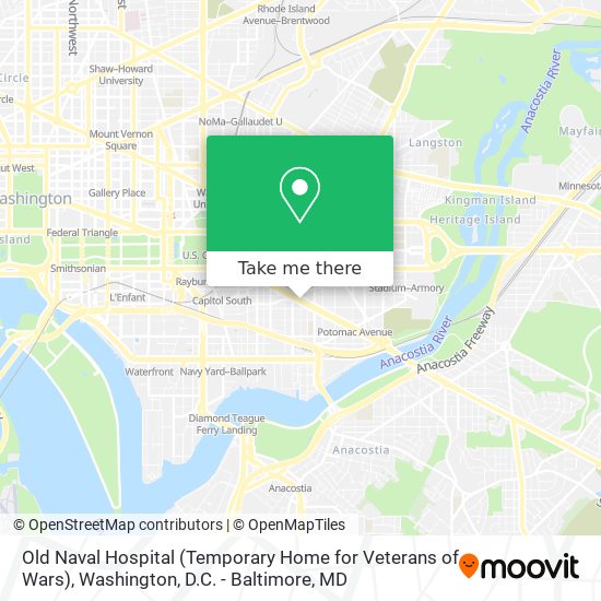 Old Naval Hospital (Temporary Home for Veterans of Wars) map
