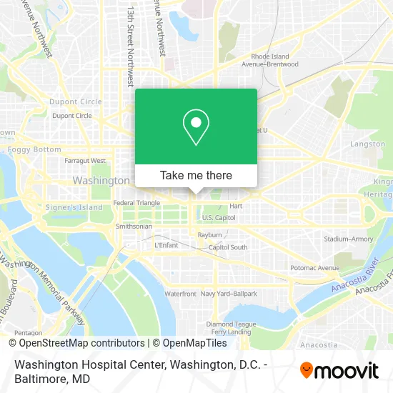 Washington Hospital Center map