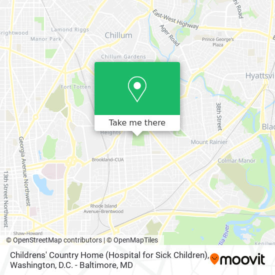 Mapa de Childrens' Country Home (Hospital for Sick Children)