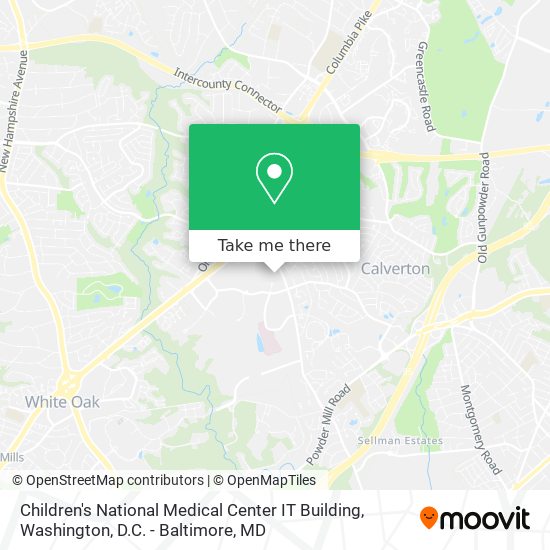 Children's National Medical Center IT Building map