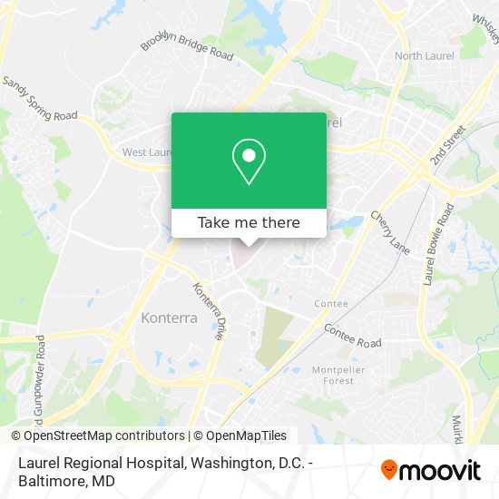 Mapa de Laurel Regional Hospital