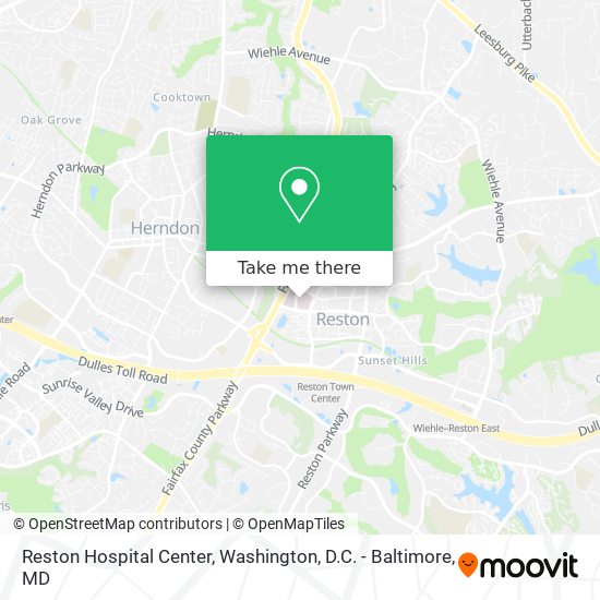 Reston Hospital Center map