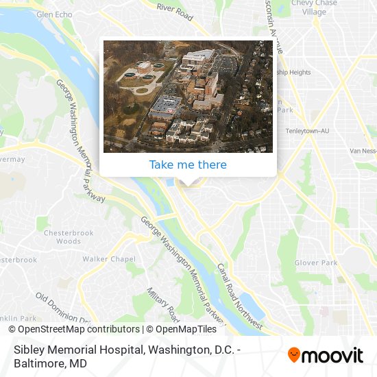 Sibley Memorial Hospital map