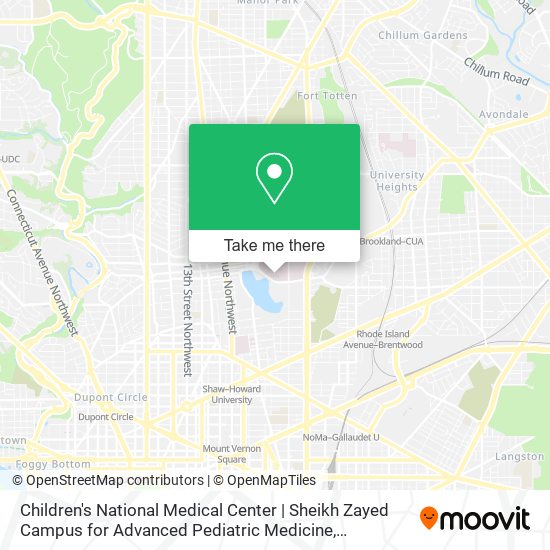 Children's National Medical Center | Sheikh Zayed Campus for Advanced Pediatric Medicine map