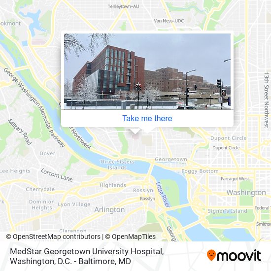 MedStar Georgetown University Hospital map