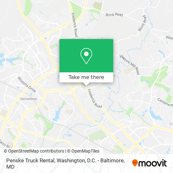 Penske Truck Rental map