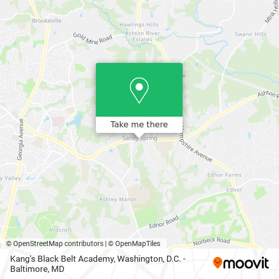 Kang's Black Belt Academy map