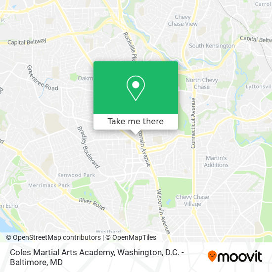 Mapa de Coles Martial Arts Academy