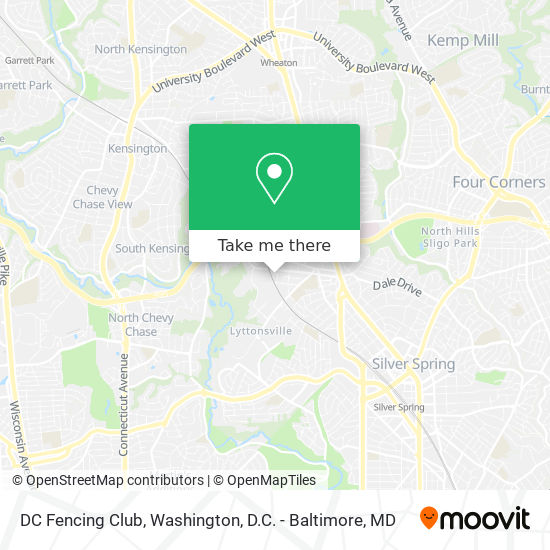 Mapa de DC Fencing Club