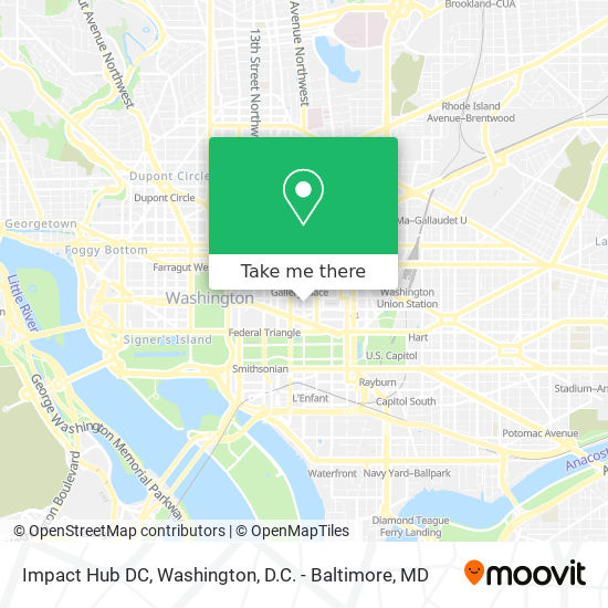 Impact Hub DC map