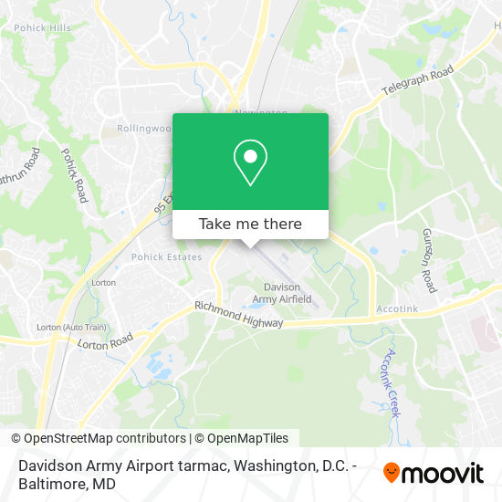 Davidson Army Airport tarmac map