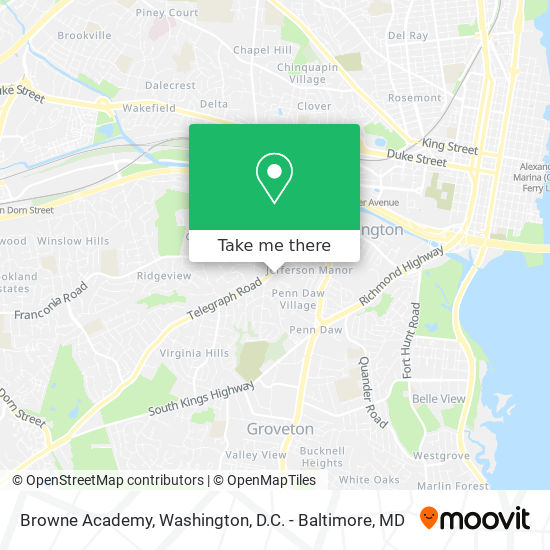 Mapa de Browne Academy