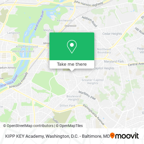 Mapa de KIPP KEY Academy