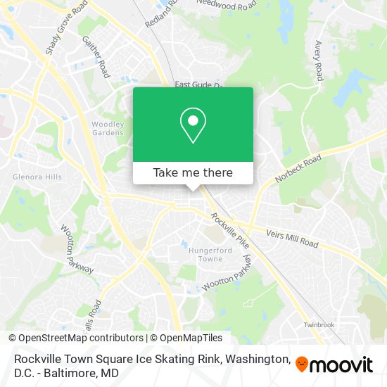 Rockville Town Square Ice Skating Rink map