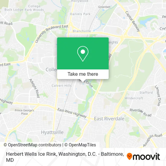 Herbert Wells Ice Rink map
