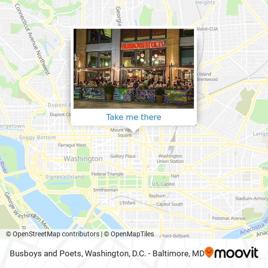Busboys and Poets map