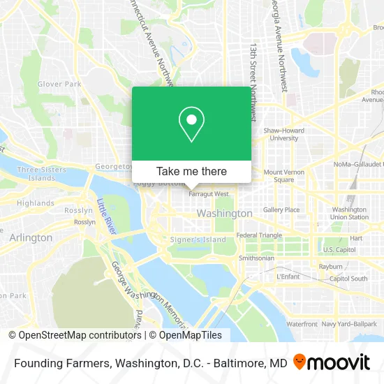 Founding Farmers map