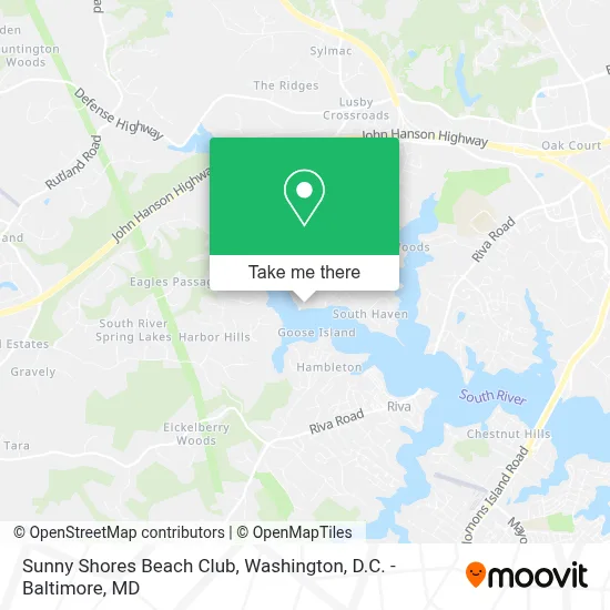 Sunny Shores Beach Club map