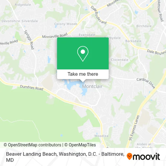 Beaver Landing Beach map