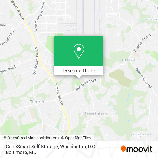 CubeSmart Self Storage map