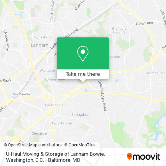 U-Haul Moving & Storage of Lanham Bowie map