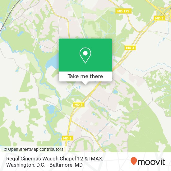 Mapa de Regal Cinemas Waugh Chapel 12 & IMAX