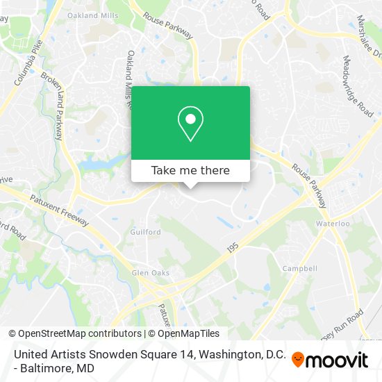 Mapa de United Artists Snowden Square 14