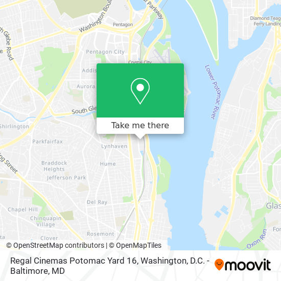 Regal Cinemas Potomac Yard 16 map