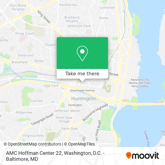 AMC Hoffman Center 22 map