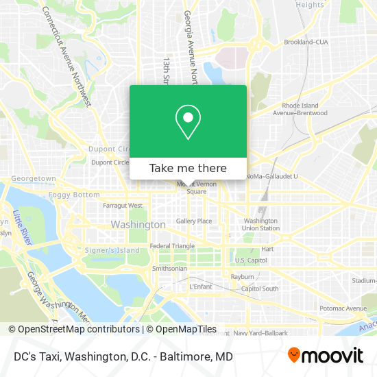 DC's Taxi map