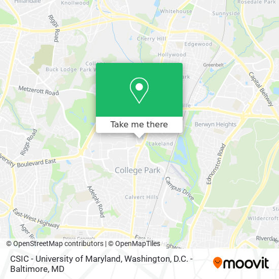 CSIC - University of Maryland map