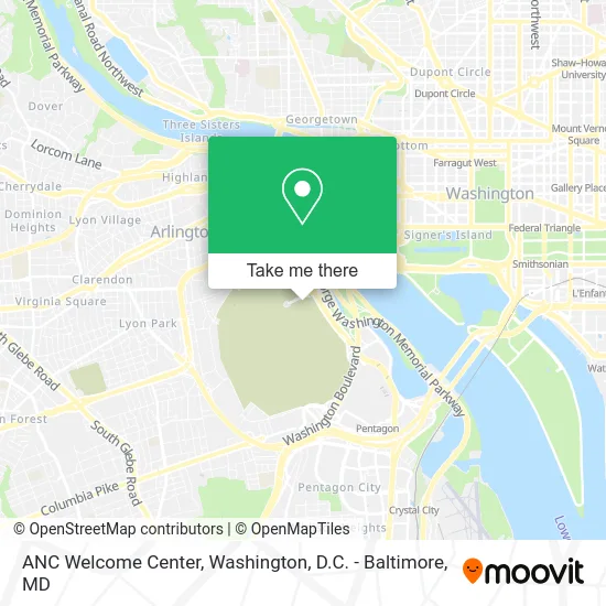 ANC Welcome Center map