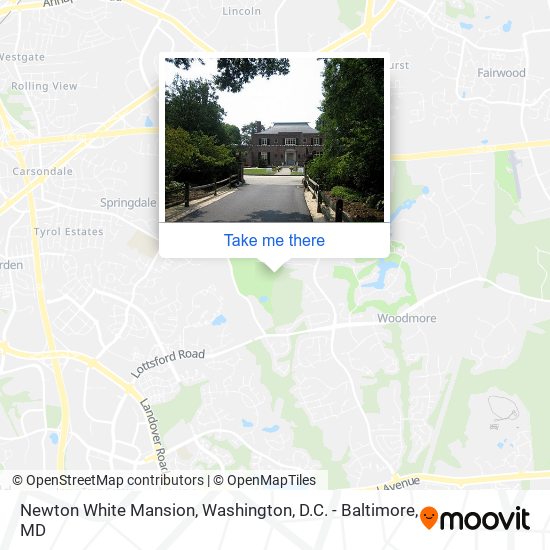 Newton White Mansion map