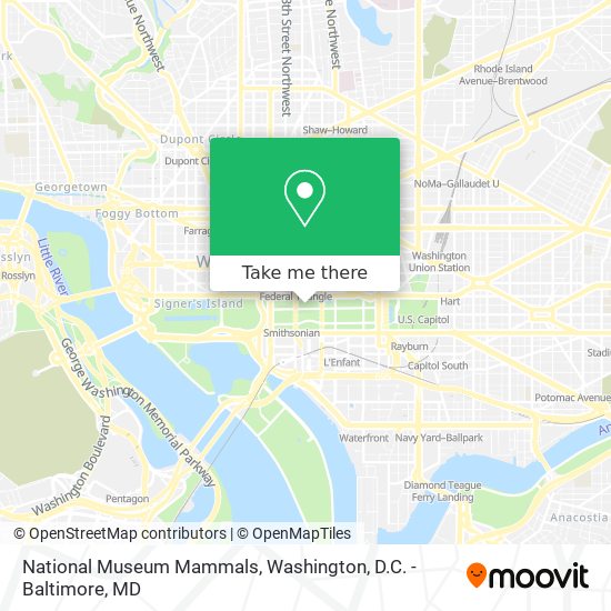 Mapa de National Museum Mammals
